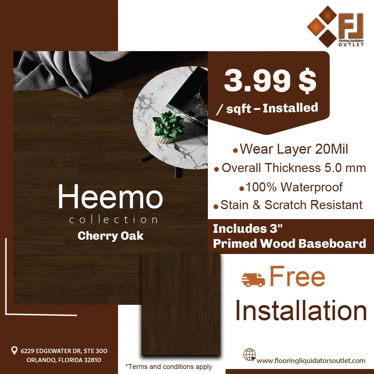 Hemmo showroom — Titanium installed in a living area