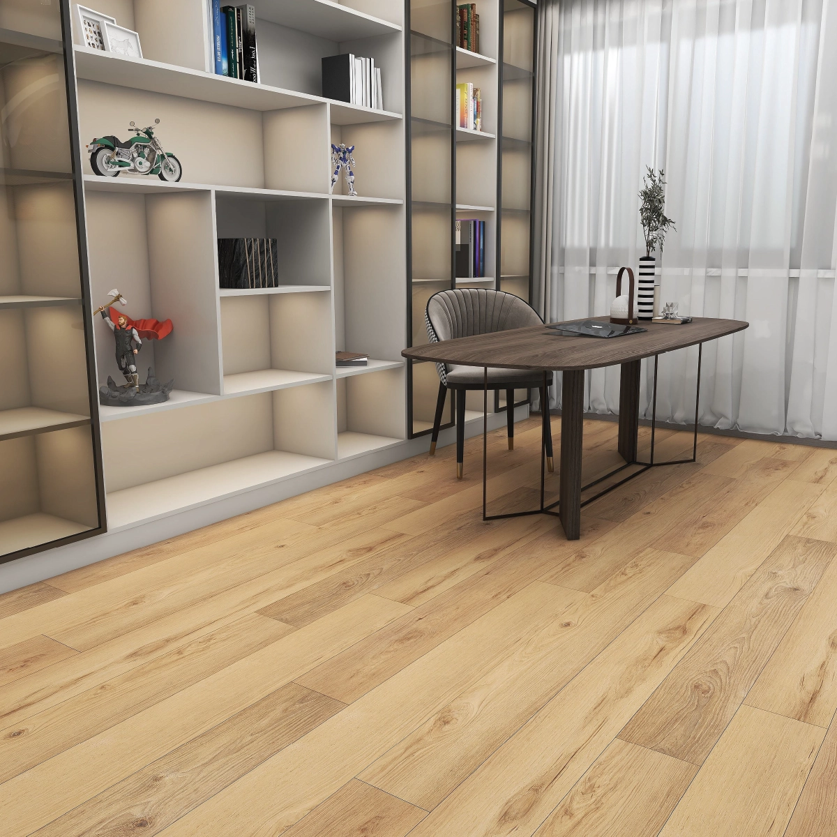Almond Ultra Adisa Plank Commercial Grade LVP