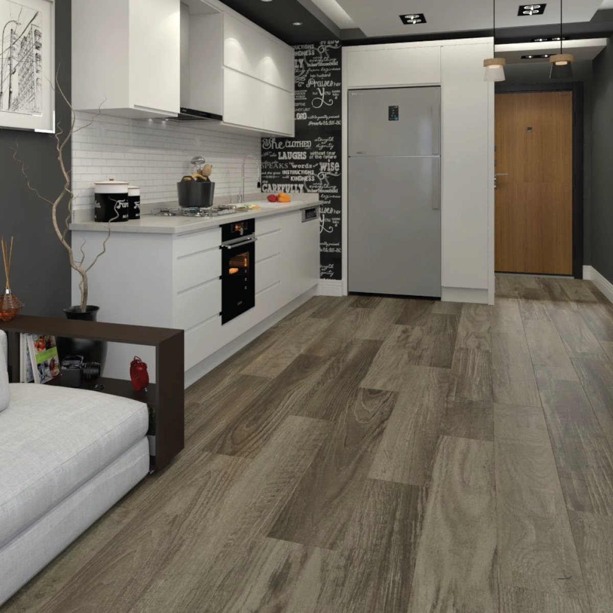 Asphalt LVP Flooring