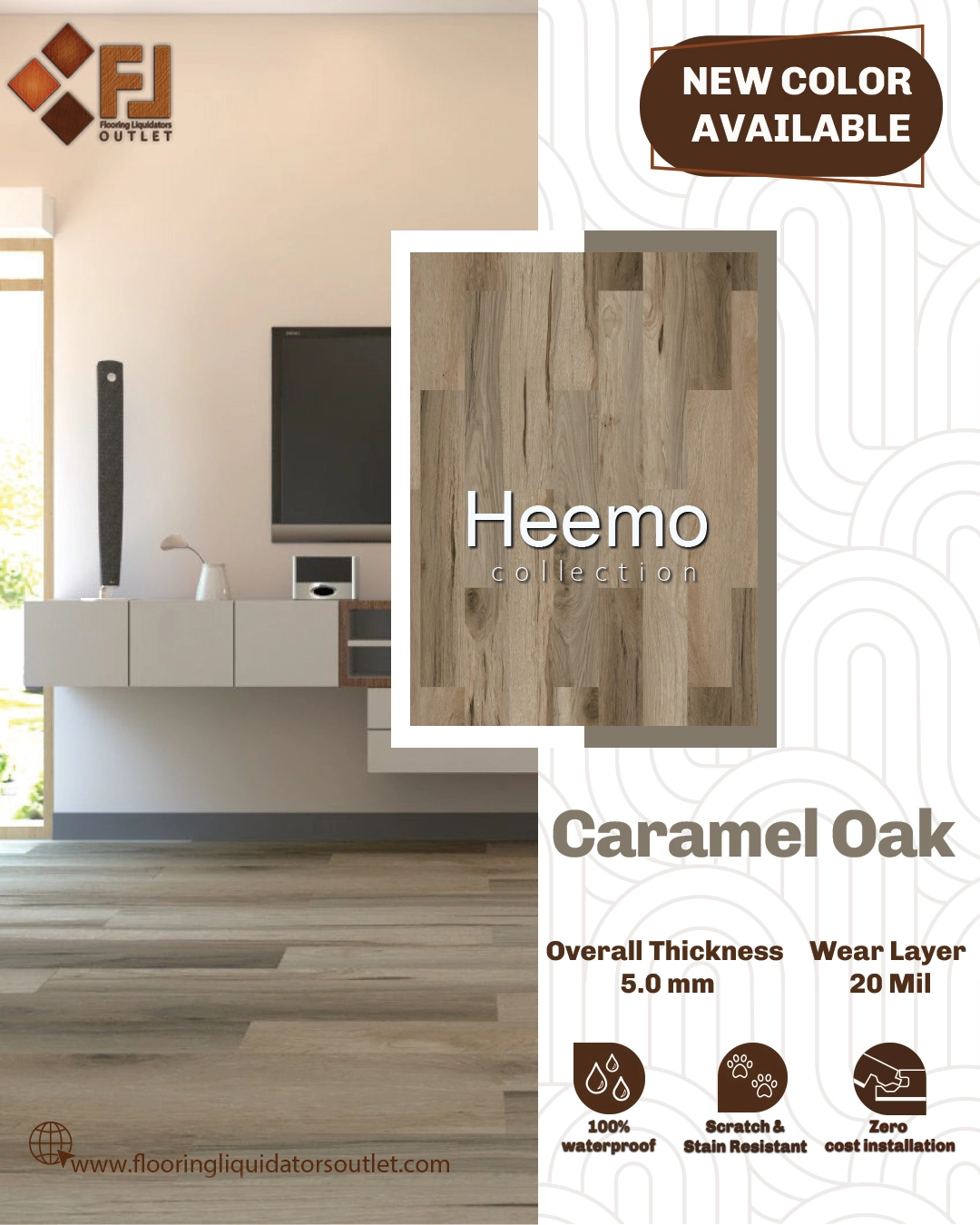 new LVP colors Caramel Oak