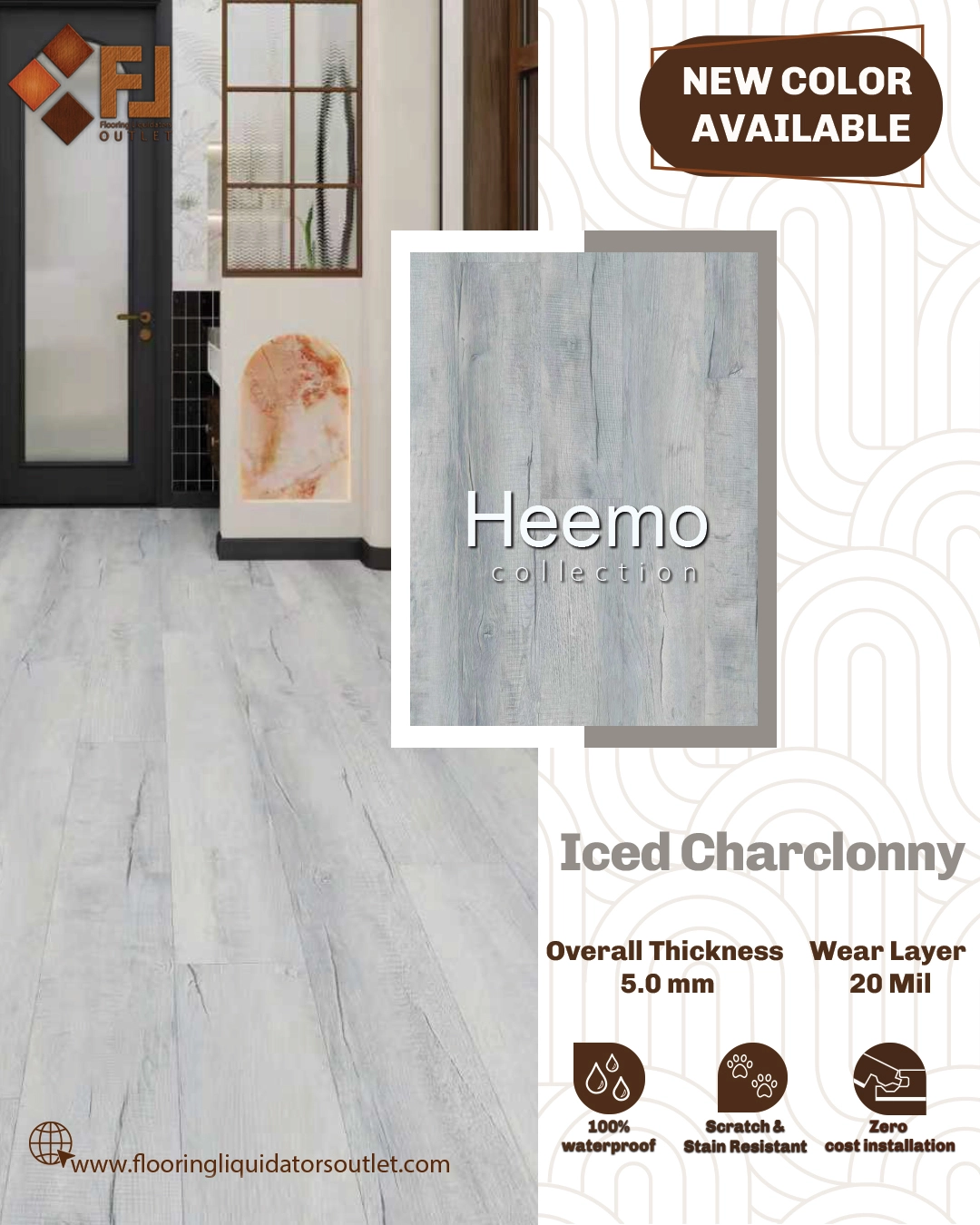 new LVP colors Iced Chardonnay