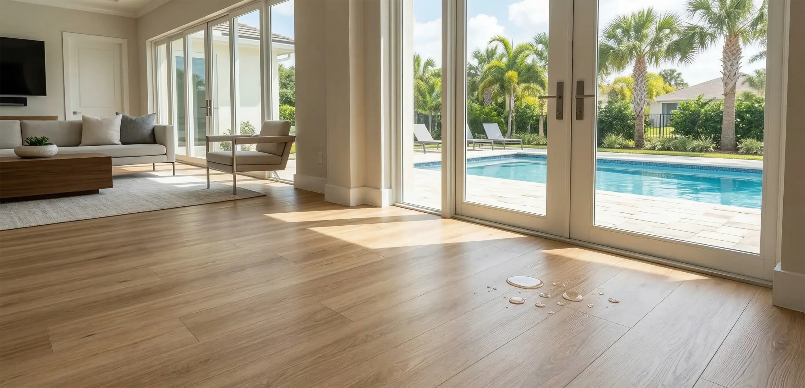 LVP Flooring Orlando comparison with damaged wood