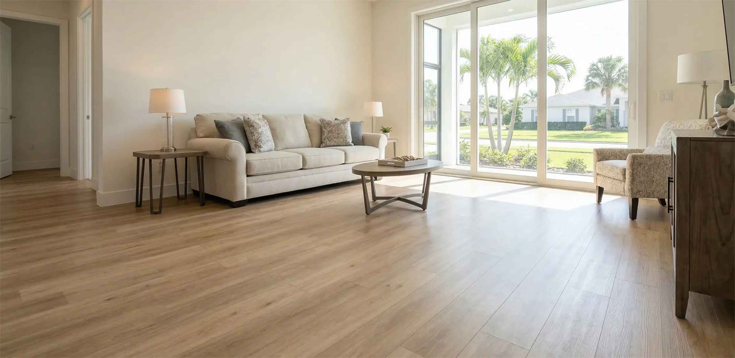 Expert Flooring Installation Orlando FL using professional tools on LVP planks.